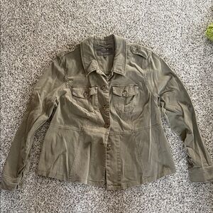 Torrid Olive Green Utility Jacket